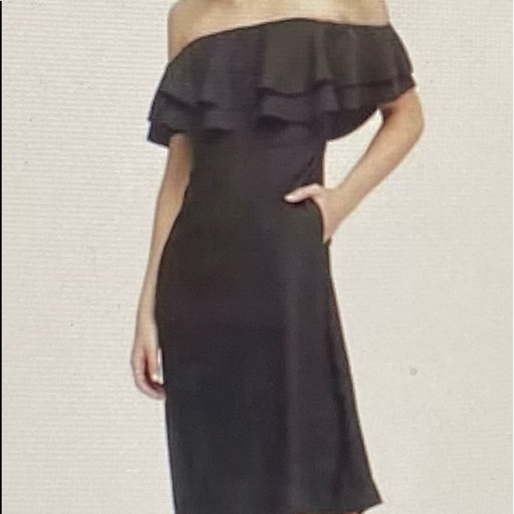 Banana Republic off the shoulder little black dress